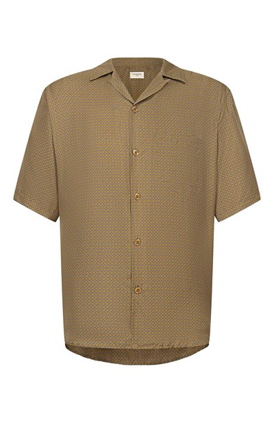 Мужская шелковая рубашка SAINT LAURENT, арт. 860621/Y2N62