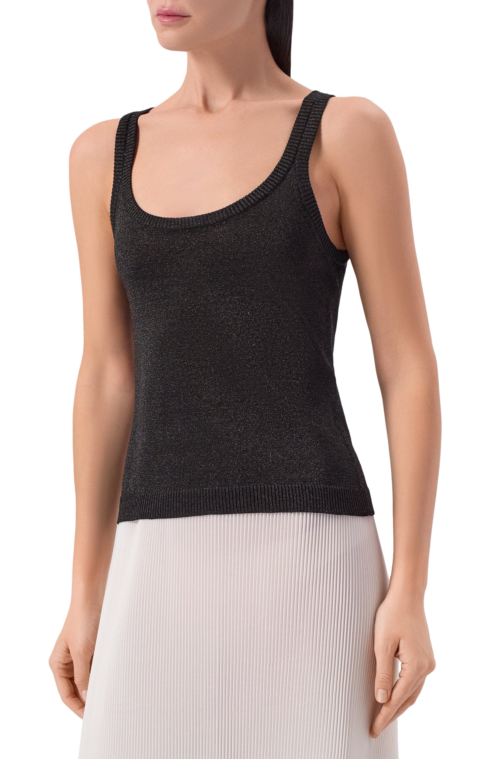 Топ из вискозы MISSONI черного цвета по цене 69950 руб., арт. DC26SK01/BK01H3, фото 3 Топ из вискозы MISSONI, арт. DC26SK01/BK01H3, фото 3