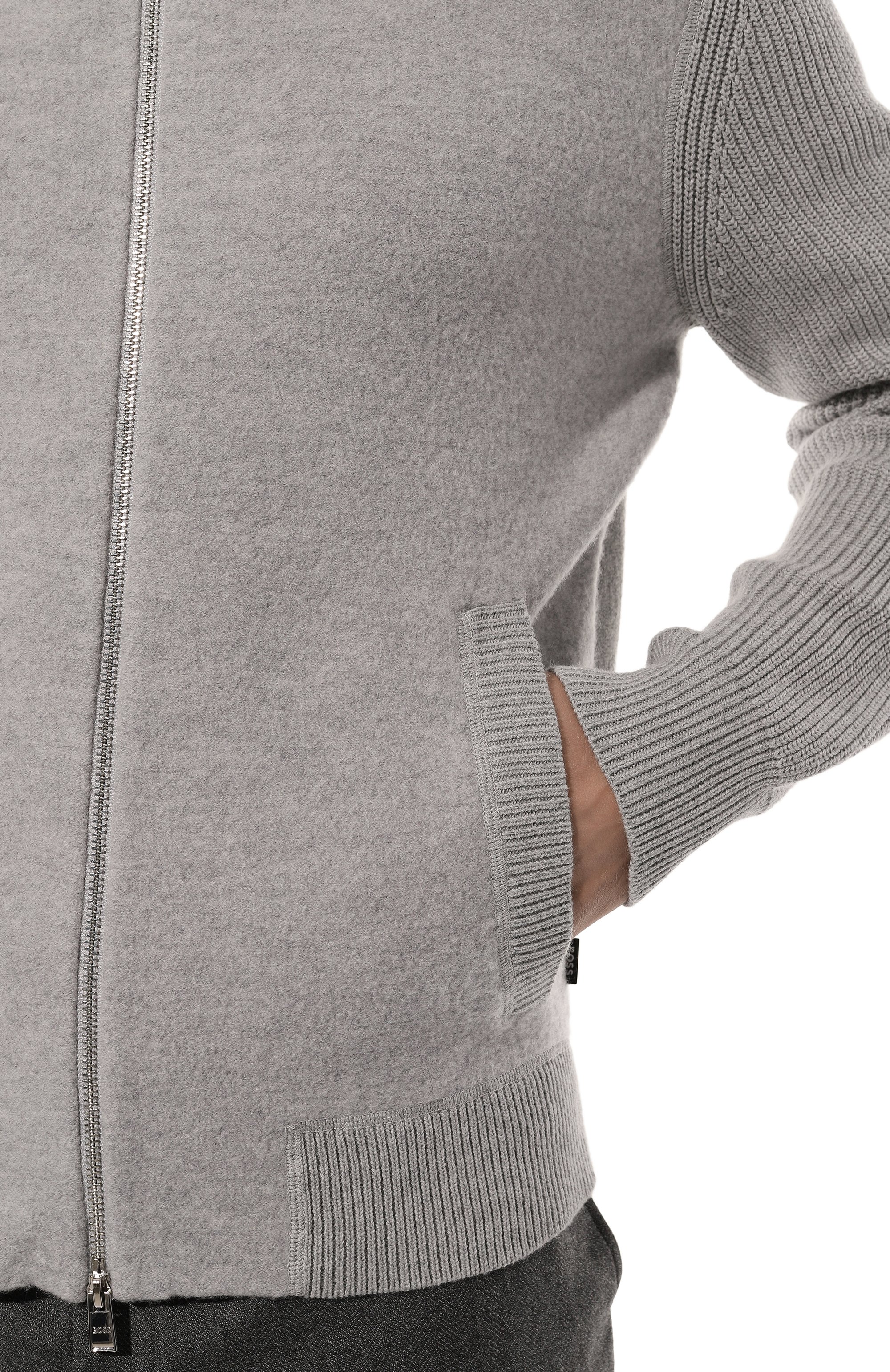 Кардиган из хлопка и шерсти BOSS, арт. 50526839, фото 5