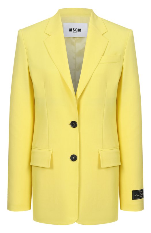 Шерстяной жакет MSGM 3841MDG26/257127 Жёлтый 3841MDG26/257127