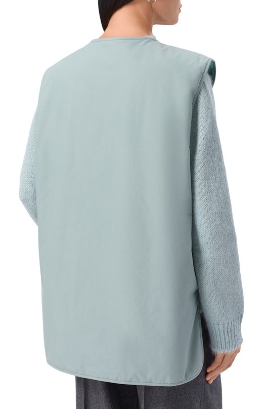 Хлопковый жилет Jil Sander J40FB0121/J45296 Голубой  J40FB0121/J45296 Фото 4