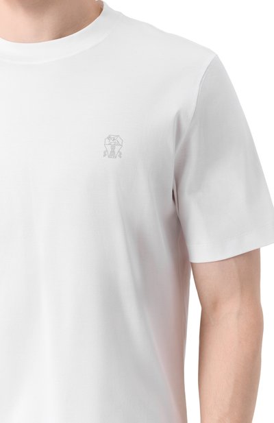 Хлопковая футболка BRUNELLO CUCINELLI, арт. M0B138440, фото 5