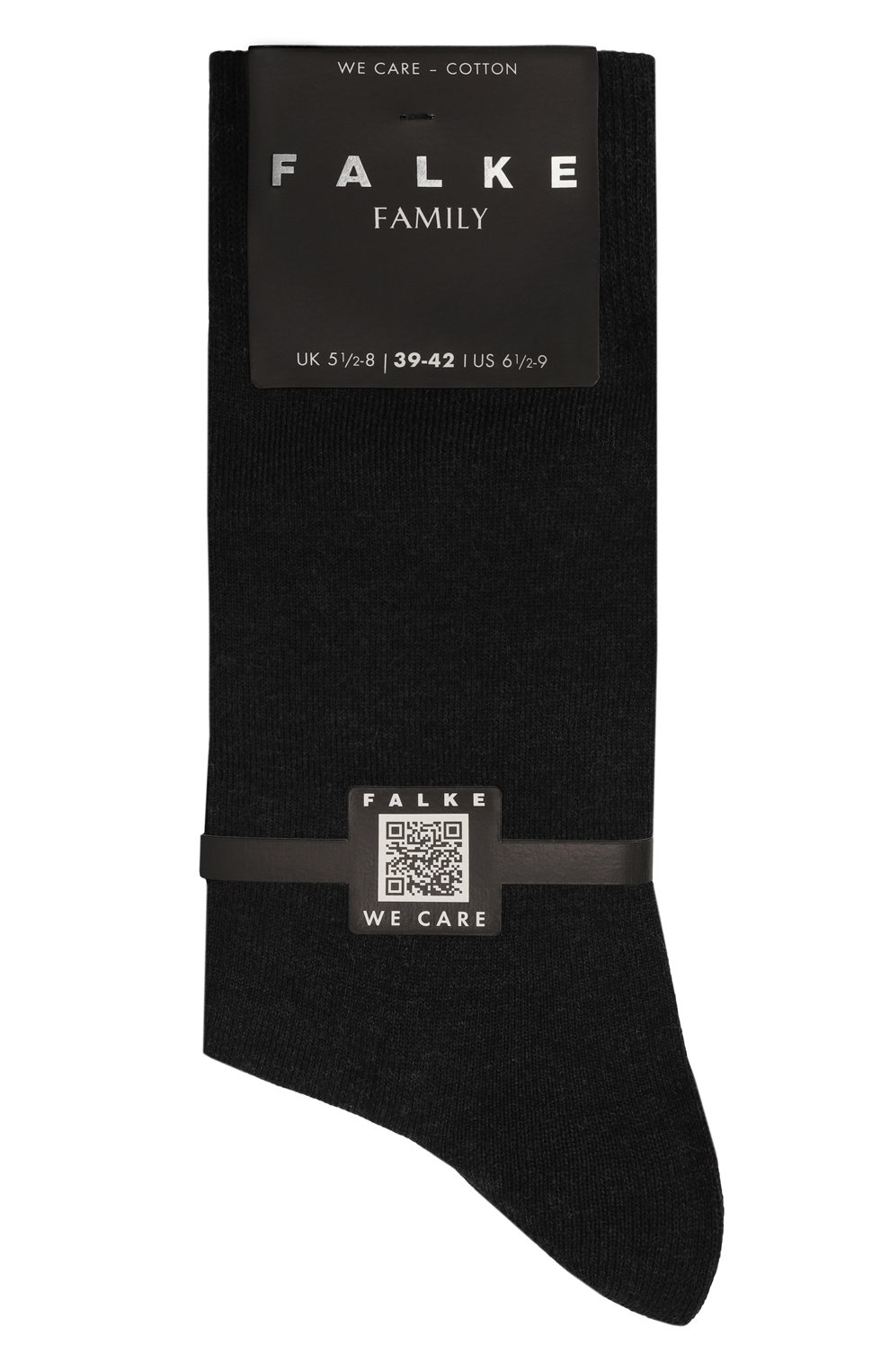 Хлопковые носки FALKE темно-серого цвета по цене 2090 руб., арт. 14657, фото 1 Хлопковые носки FALKE, арт. 14657, фото 1