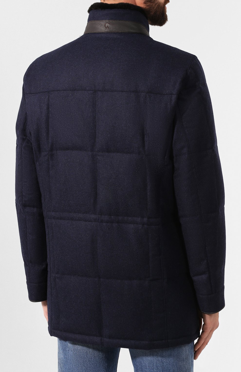 Пуховая куртка ANDREA CAMPAGNA синего цвета по цене 394000 руб., арт. A8T790/3821, фото 4 Пуховая куртка ANDREA CAMPAGNA, арт. A8T790/3821, фото 4