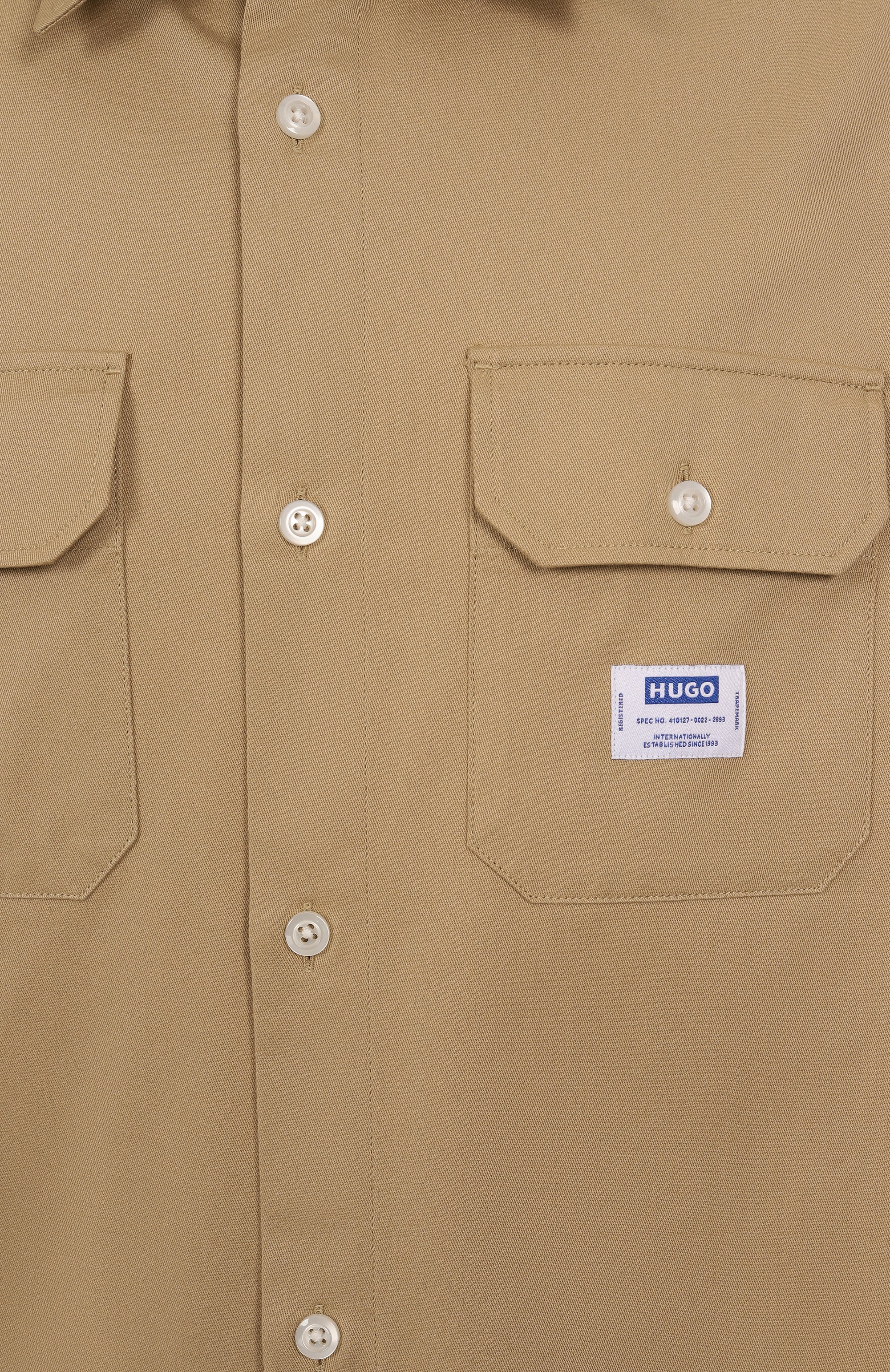 Хлопковая рубашка HUGO BLUE, арт. 50520001, фото 6