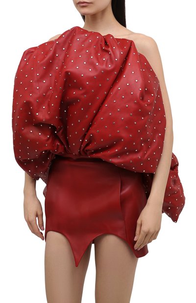 Кожаное платье SAINT LAURENT, арт. 510187/YC20K, фото 3