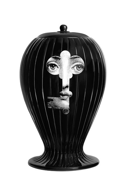 Ваза serratura rigato verticale FORNASETTI черного цвета, арт. F0R-10579 | Фото 1 (Нос: Не проставлено; Региональные ограничения белый список (Axapta Mercury): Не проставлено)