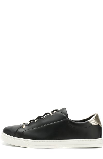 Кожаные кеды с эластичной лентой FENDI черного цвета по цене 40900 руб., арт. 8E6592 A36K, фото 3 Кожаные кеды с эластичной лентой FENDI, арт. 8E6592 A36K, фото 3