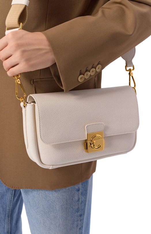 Сумка C-Me Lock medium Coccinelle E1 U4K 12 02 01 Кремовый  E1 U4K 12 02 01 Фото 2