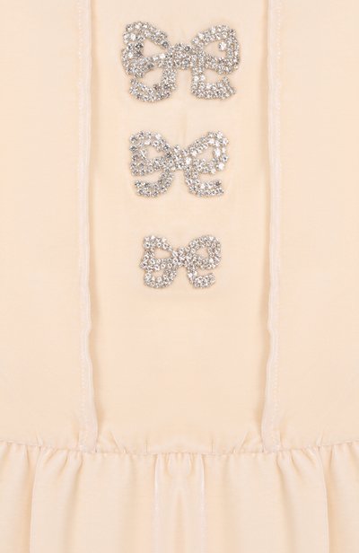 Платье из вискозы и шелка ELIE SAAB KIDS, арт. EFAB149/TS1127_001, фото 3
