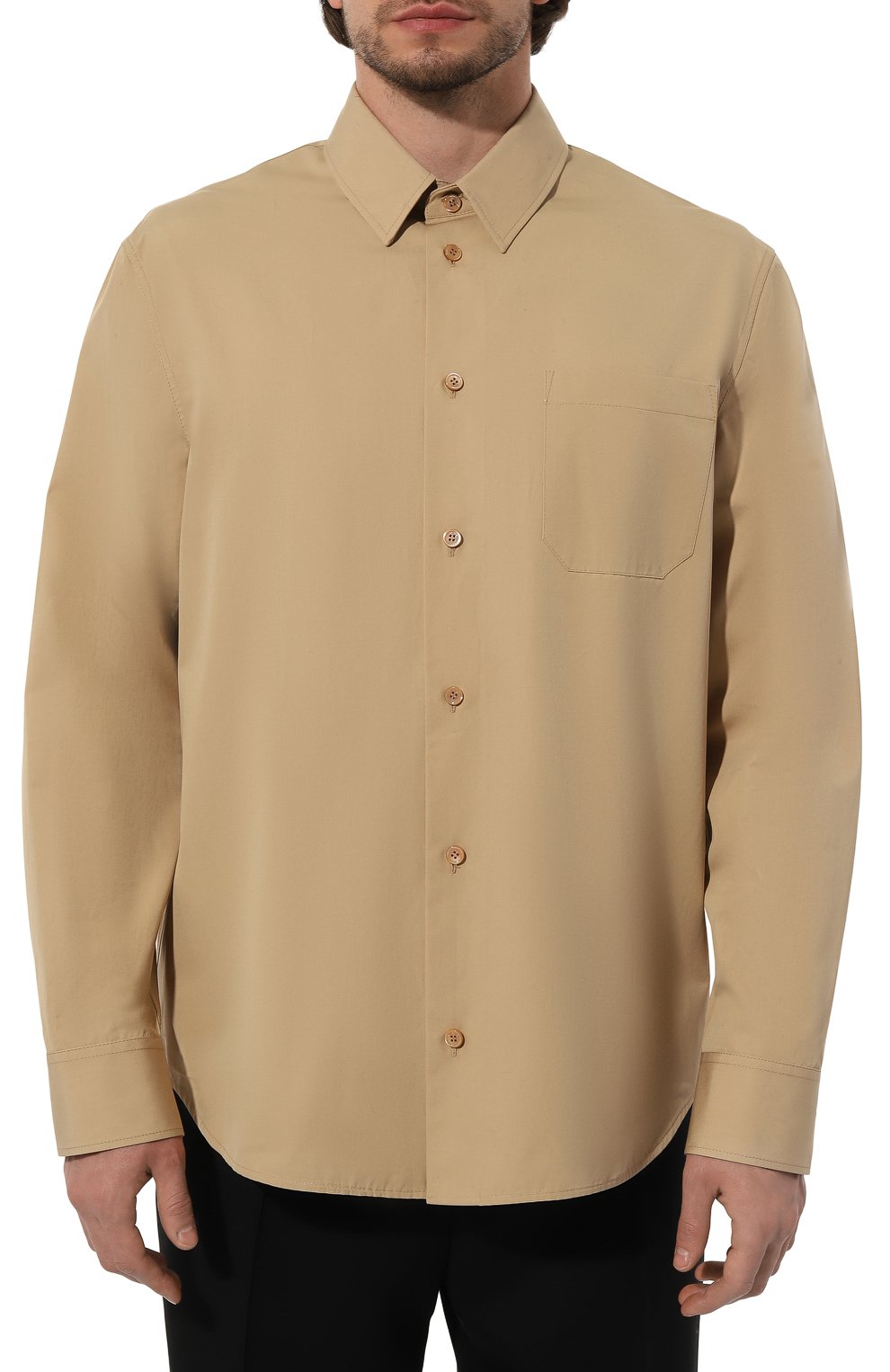 Хлопковая рубашка VERSACE, арт. 1013878/1A09758, фото 3