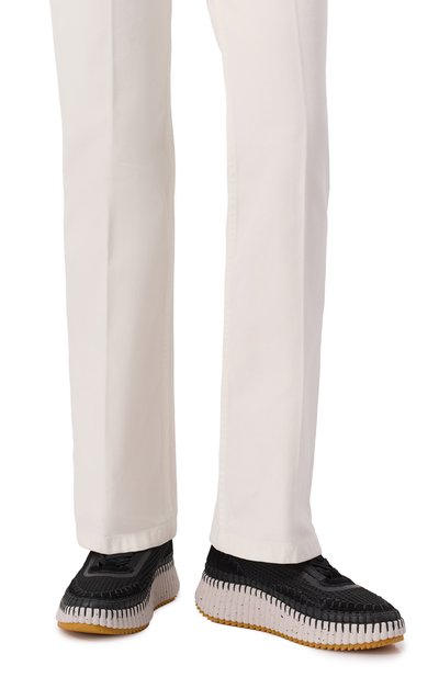 Текстильные кроссовки nama CHLOÉ черного цвета по цене 87550 руб., арт. CHC22S579Y0, фото 3 Текстильные кроссовки nama CHLOÉ, арт. CHC22S579Y0, фото 3