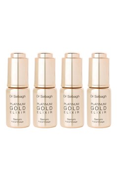 Антивозрастная сыворотка platinium gold elixir  (4x10ml) DR SEBAGH бесцветного цвета, арт. 2054 | Фото 1 (Статус проверки: Проверена категория; Косметика кросс-кт: Антивозрастной уход; Тип продукта: Ампулы; Назначение: Для лица; Нос: Не проставлено; Региональные ограничения белый список (Axapta Mercury): Не проставлено)