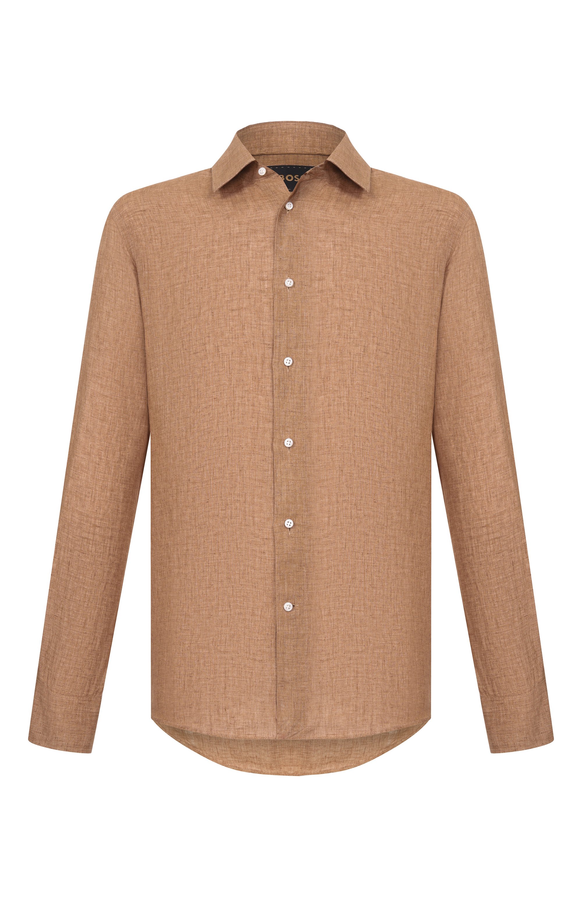 Льняная рубашка BOSS CAMEL, арт. 50560284, фото 1