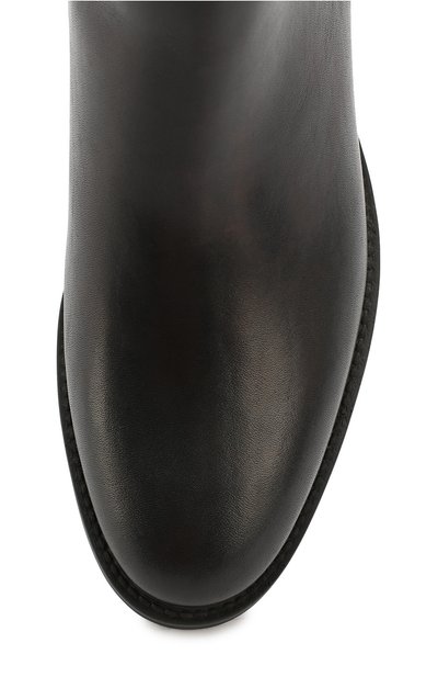 Кожаные челси с вставкой в клетку house check BURBERRY, арт. 3905881, фото 4