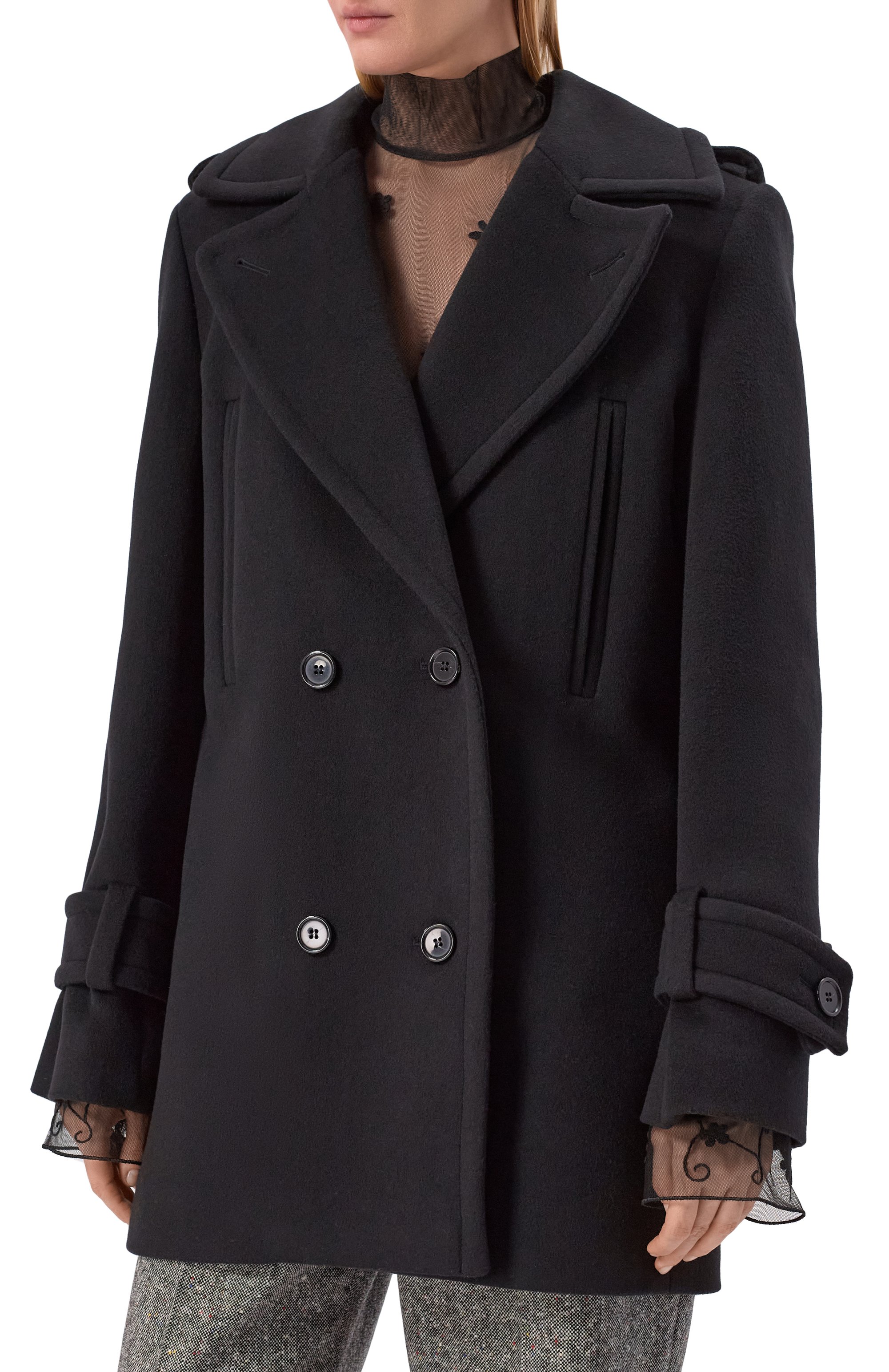 Пальто из шерсти и кашемира NINA RICCI, арт. 25ACMA013/WV0325, фото 3