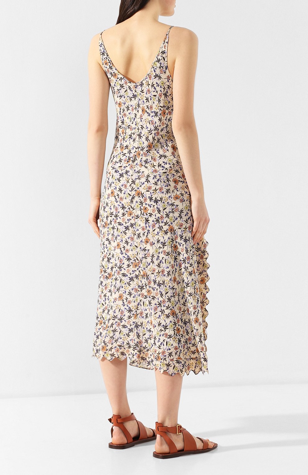 Платье из вискозы CHLOÉ разноцветного цвета по цене 270500 руб., арт. CHC19SR052348, фото 4 Платье из вискозы CHLOÉ, арт. CHC19SR052348, фото 4