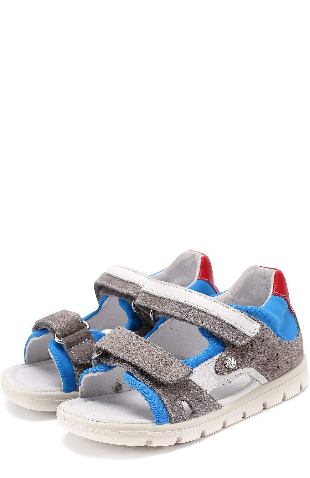 Комбинированные сандалии с застежками велькро FALCOTTO, арт. 0011500605/01, фото 1