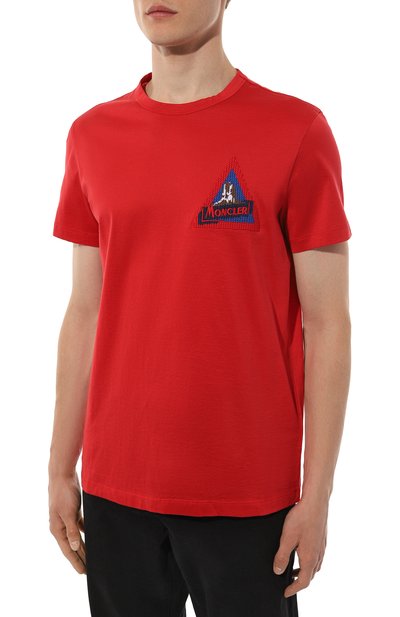 Хлопковая футболка MONCLER, арт. 8C743-8390Y, фото 3