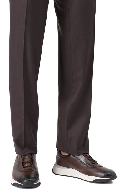 Кожаные кроссовки innova SANTONI, арт. MBIG22027BINTG0N, фото 3