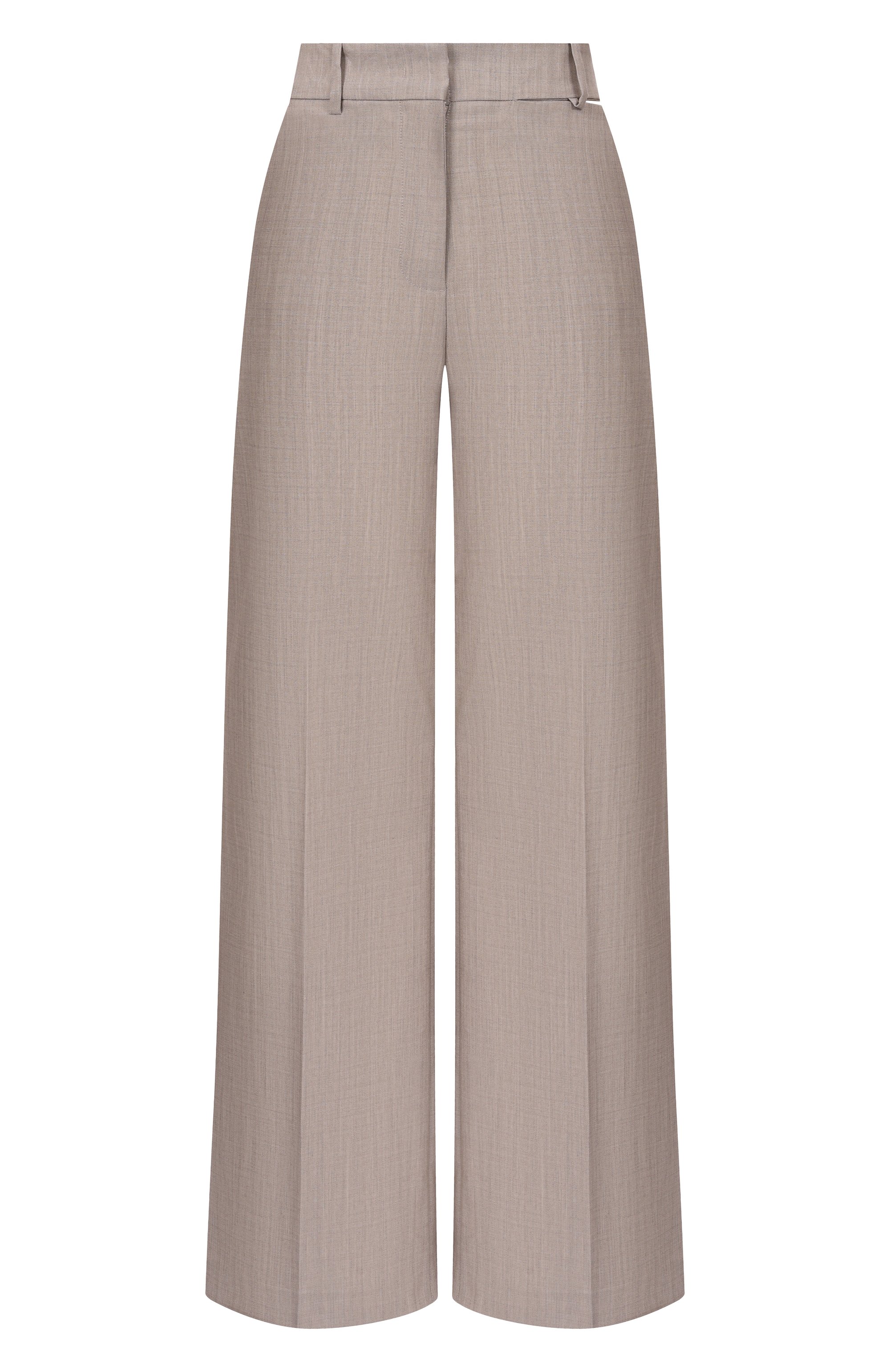 Шерстяные брюки ERIKA CAVALLINI светло-бежевого цвета по цене 67300 руб., арт. P6SZ12, фото 1 Шерстяные брюки ERIKA CAVALLINI, арт. P6SZ12, фото 1