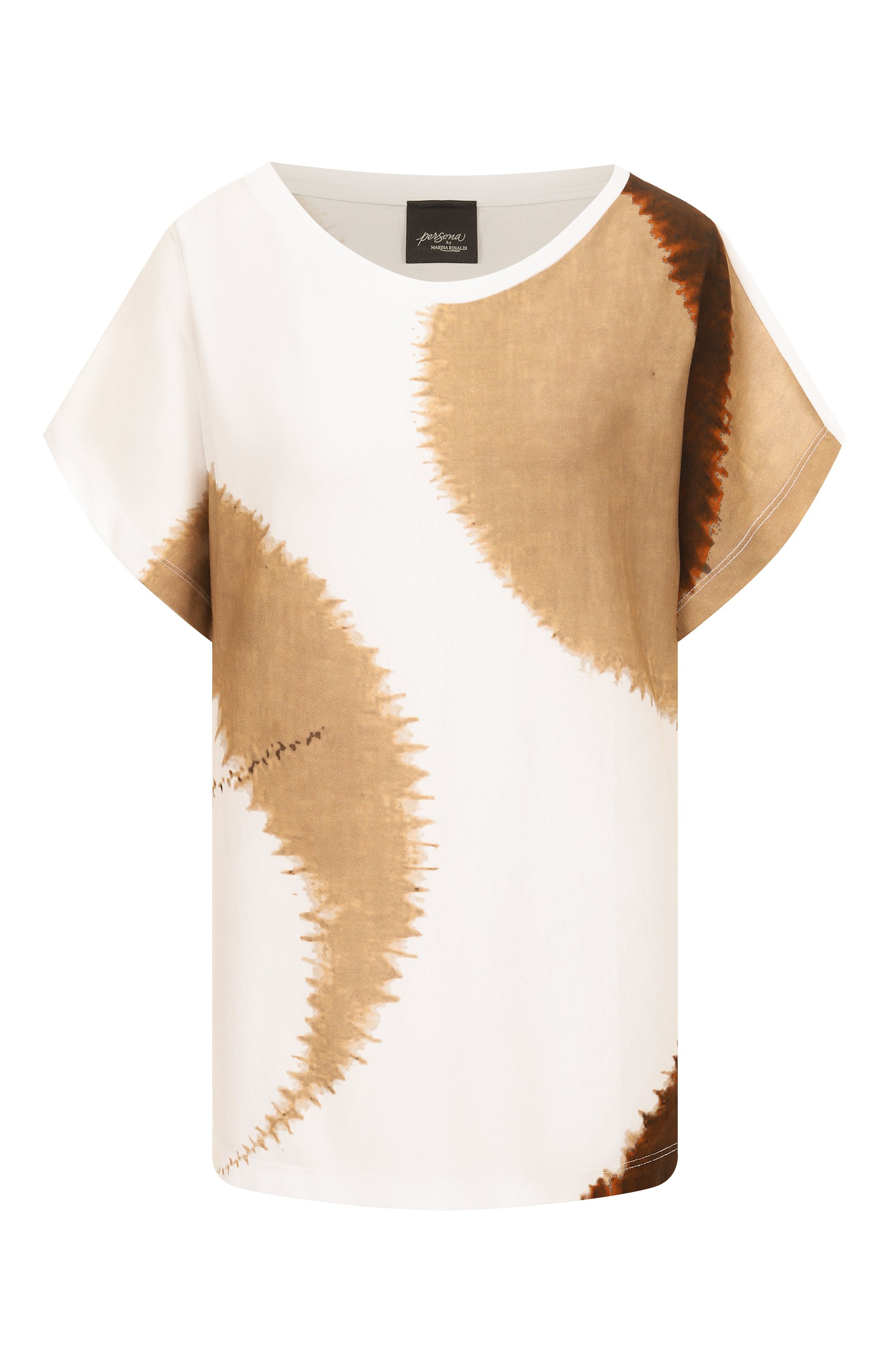 Хлопковая футболка PERSONA BY MARINA RINALDI, арт. KRISS, фото 1
