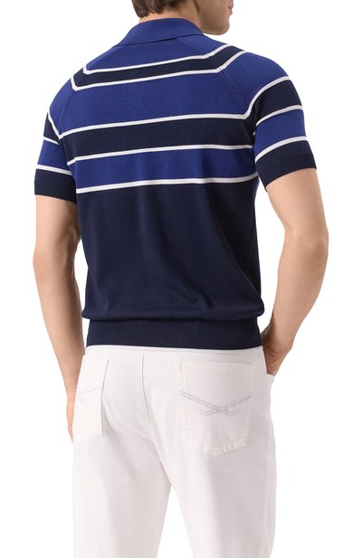 Поло из хлопка и шелка ZILLI, арт. KBP002M0142VBLS00, фото 4