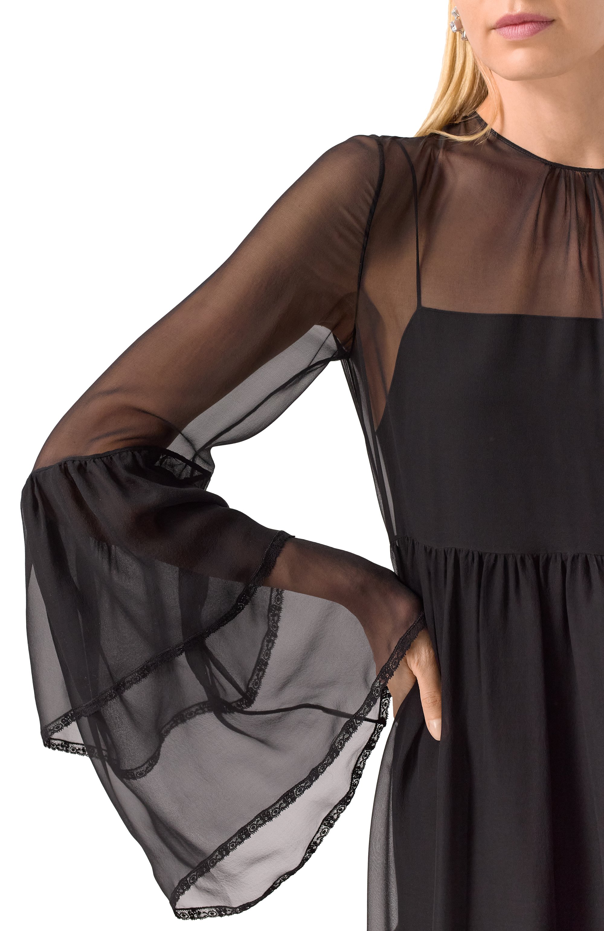 Шелковое платье MVST черного цвета по цене 307000 руб., арт. 25E/X2P/0/H061/5586, фото 5 Шелковое платье MVST, арт. 25E/X2P/0/H061/5586, фото 5