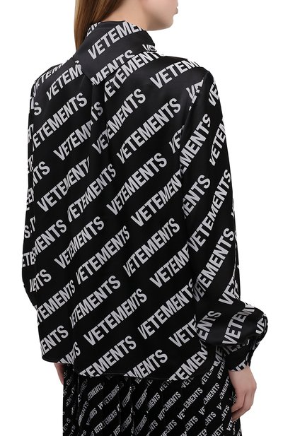 Блузка VETEMENTS, арт. WE51SH700B 2606/BLACK/WHITE, фото 4