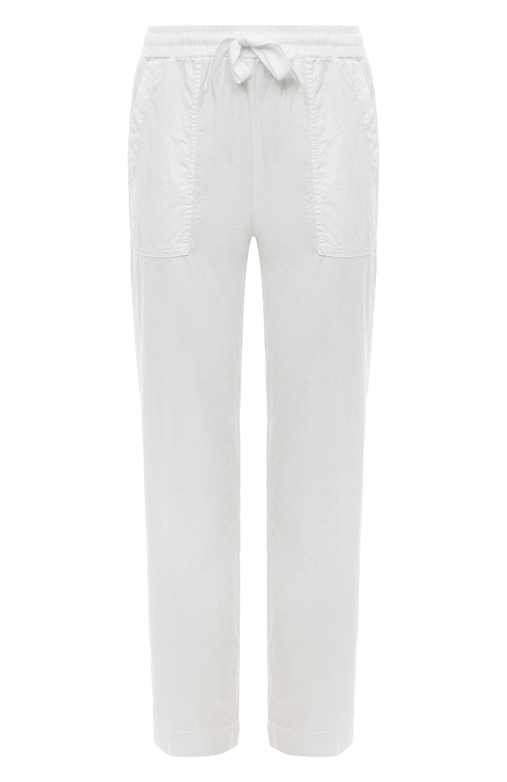 Хлопковые брюки DEHA белого цвета по цене 9950 руб., арт. D83057, фото 1 Хлопковые брюки DEHA, арт. D83057, фото 1