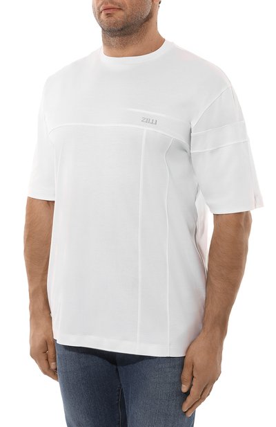 Хлопковая футболка ZILLI, арт. TSR001M0110VZI0P0/64, фото 3
