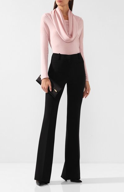 Однотонный кашемировый пуловер с объемным воротником TOM FORD, арт. MAK828-YAX087, фото 2