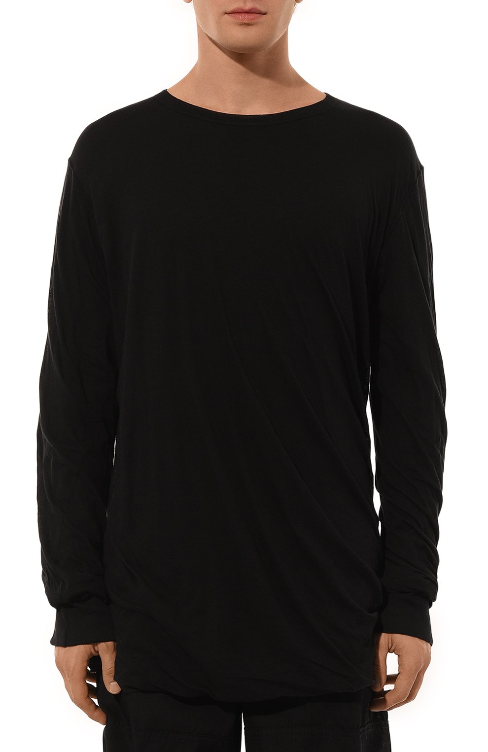 Хлопковый лонгслив RICK OWENS, арт. RU02D6258/UC, фото 3