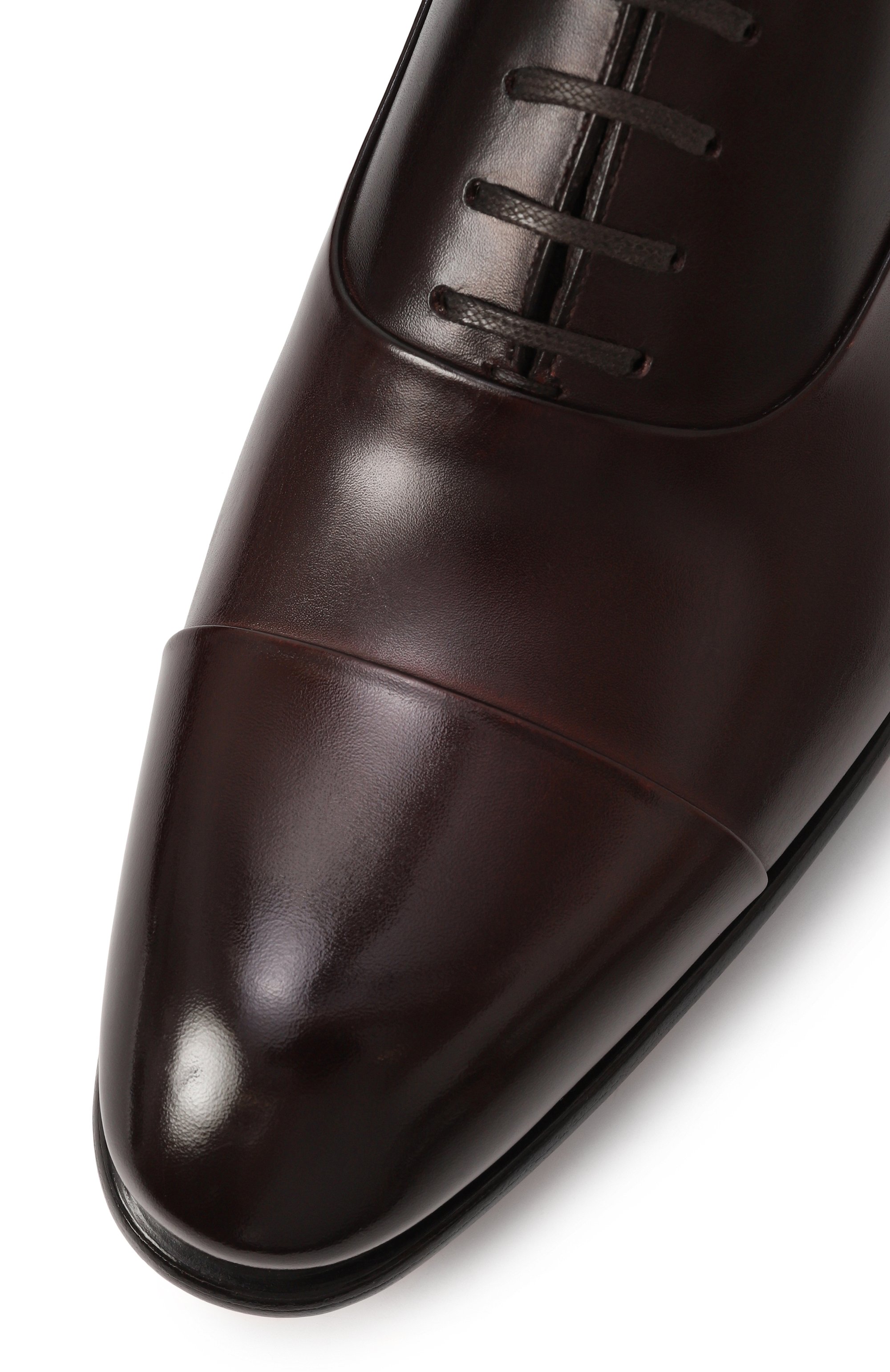 Кожаные оксфорды carter SANTONI бордового цвета по цене 113500 руб., арт. MCCG12621MC1HVSY, фото 7 Кожаные оксфорды carter SANTONI, арт. MCCG12621MC1HVSY, фото 7