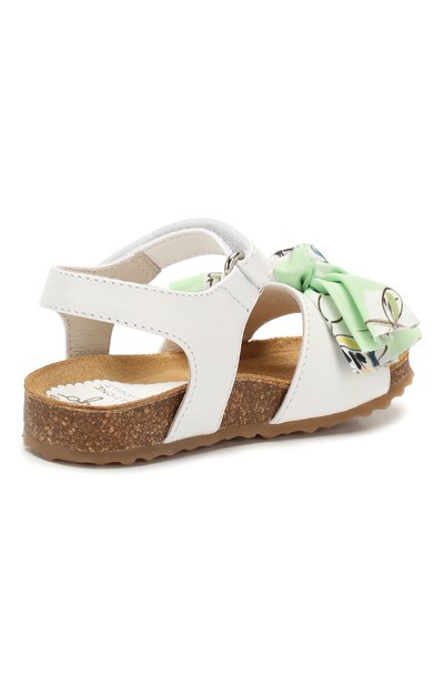 Кожаные босоножки IL GUFO зеленого цвета по цене 19550 руб., арт. G535/VITELL0 NAPPAC0/23-26, фото 3 Кожаные босоножки IL GUFO, арт. G535/VITELL0 NAPPAC0/23-26, фото 3