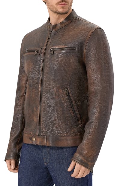 Кожаная куртка DOLCE & GABBANA, арт. G9AZZL/HULXP, фото 3