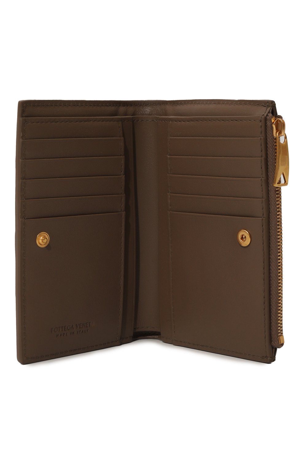 Кожаное портмоне BOTTEGA VENETA коричневого цвета по цене 86800 руб., арт. 750262/VCQC1, фото 3 Кожаное портмоне BOTTEGA VENETA, арт. 750262/VCQC1, фото 3