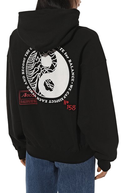 Хлопковое худи AECA WHITE, арт. FWCMFWBDTSPSO010C0, фото 4