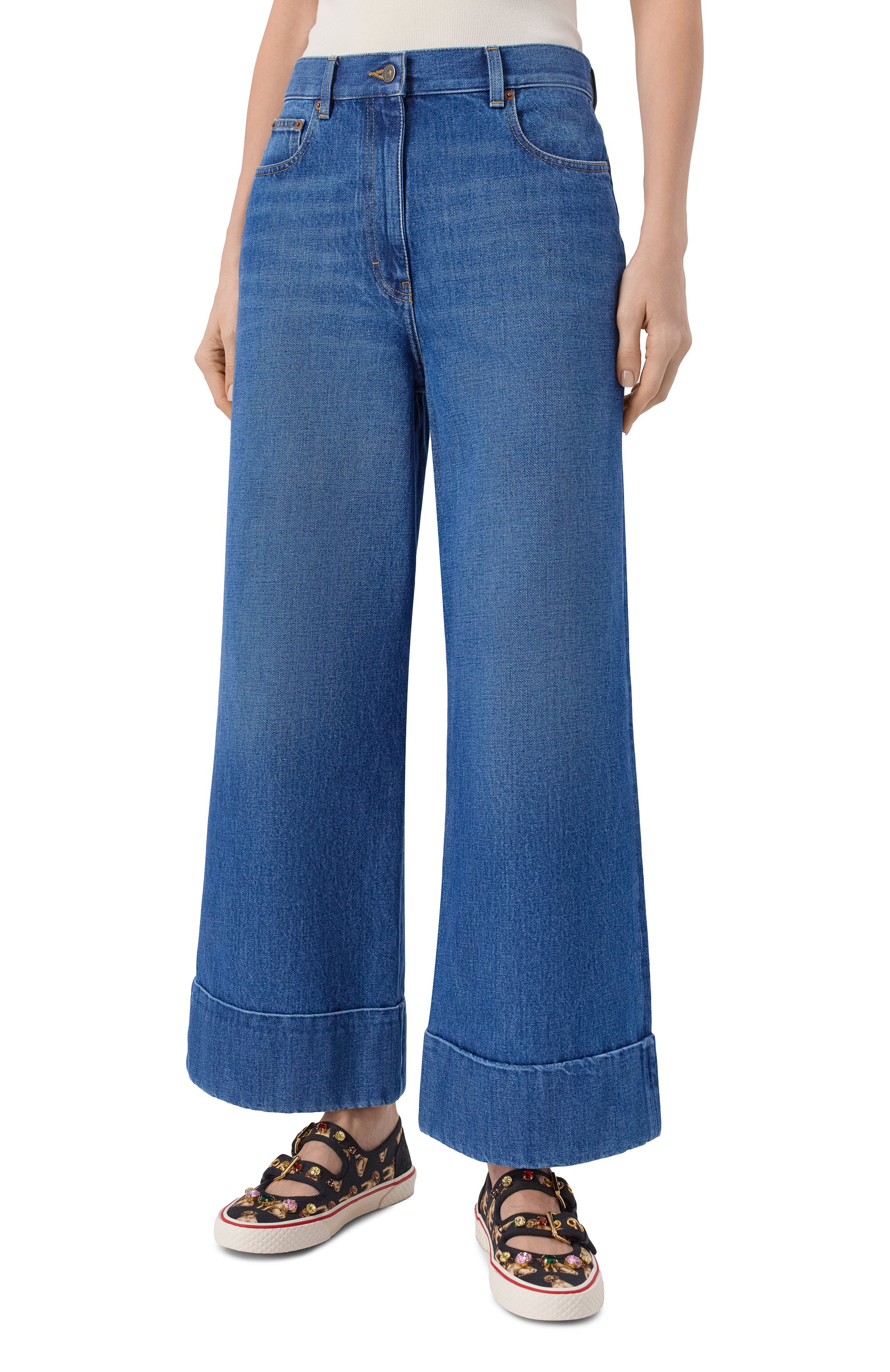 Джинсы VALENTINO синего цвета по цене 140000 руб., арт. 8B3DD29K/9Y8, фото 3 Джинсы VALENTINO, арт. 8B3DD29K/9Y8, фото 3