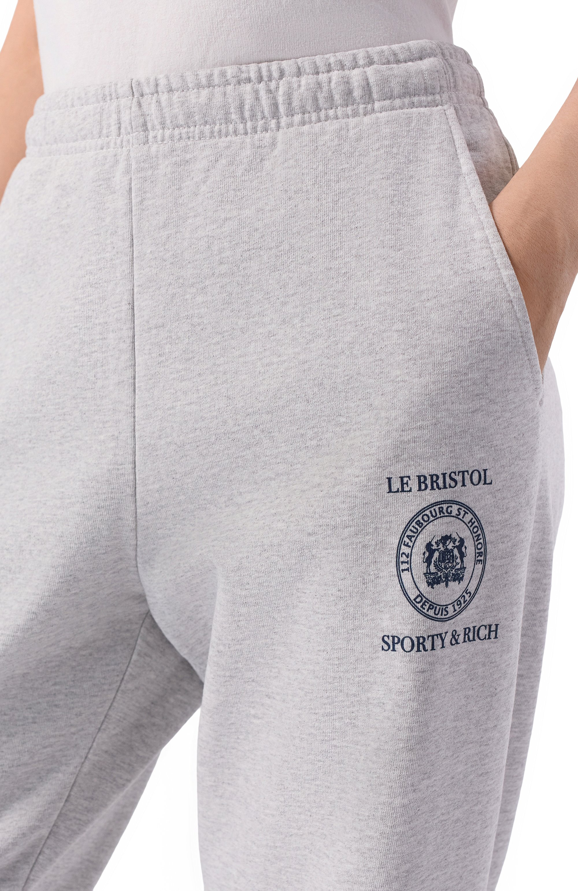 Хлопковые джоггеры sporty & rich x le bristol paris SPORTY AND RICH, арт. PA036517620GY03, фото 8