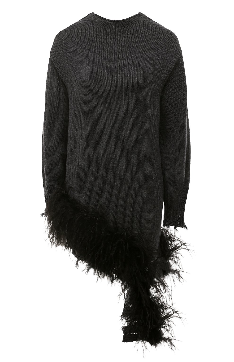 Шерстяной свитер с отделкой перьями AND THE BRAND, арт. W23-JM020-0702-991, фото 1