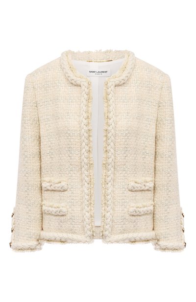 Женский шерстяной жакет SAINT LAURENT, арт. 645976/Y5C78