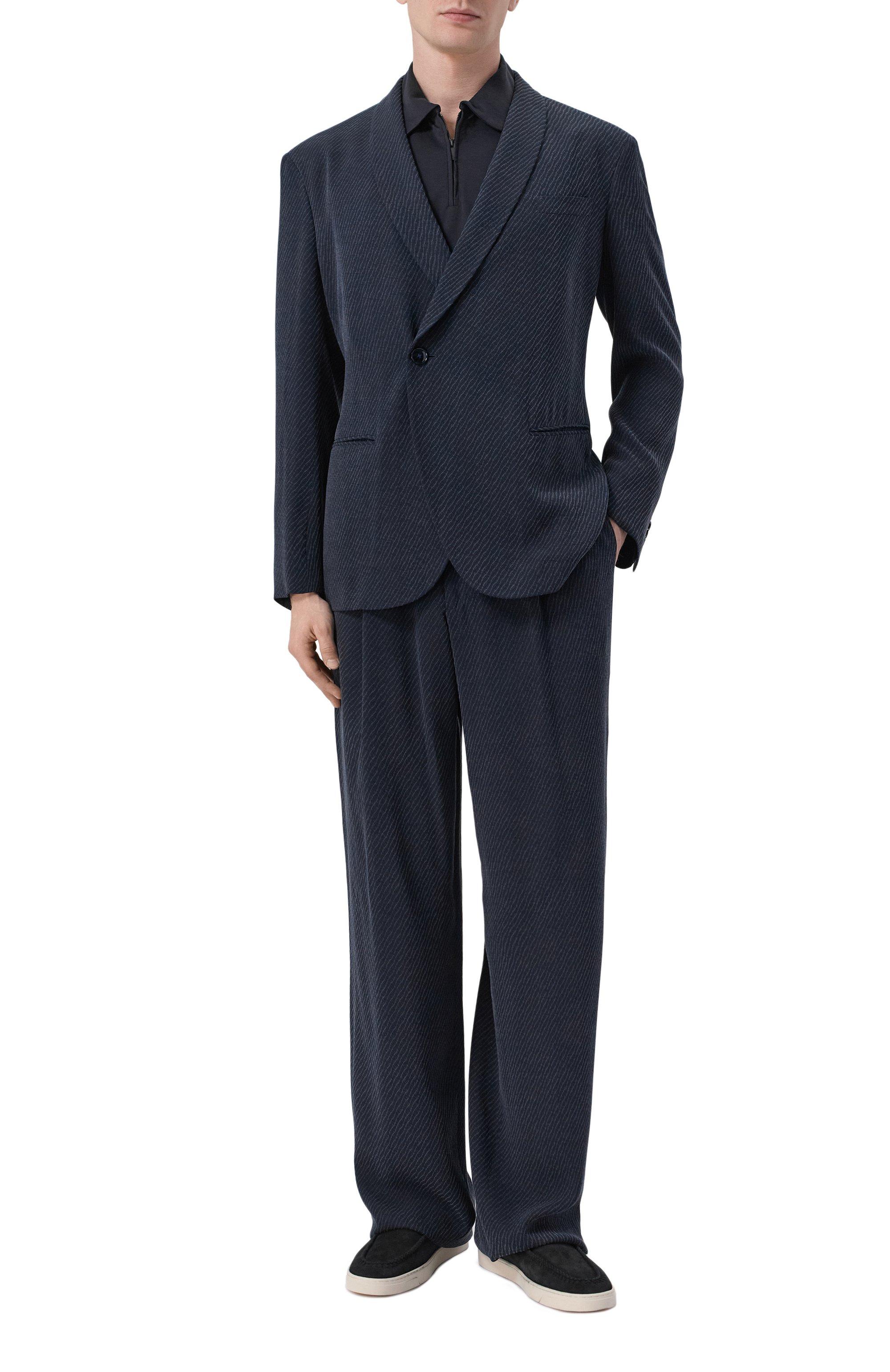 Поло из шелка и хлопка GIORGIO ARMANI, арт. GM003038/TE20001, фото 2