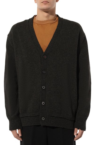 Кардиган из шерсти и льна MAISON MARGIELA, арт. SI1GP0003/S18064, фото 3