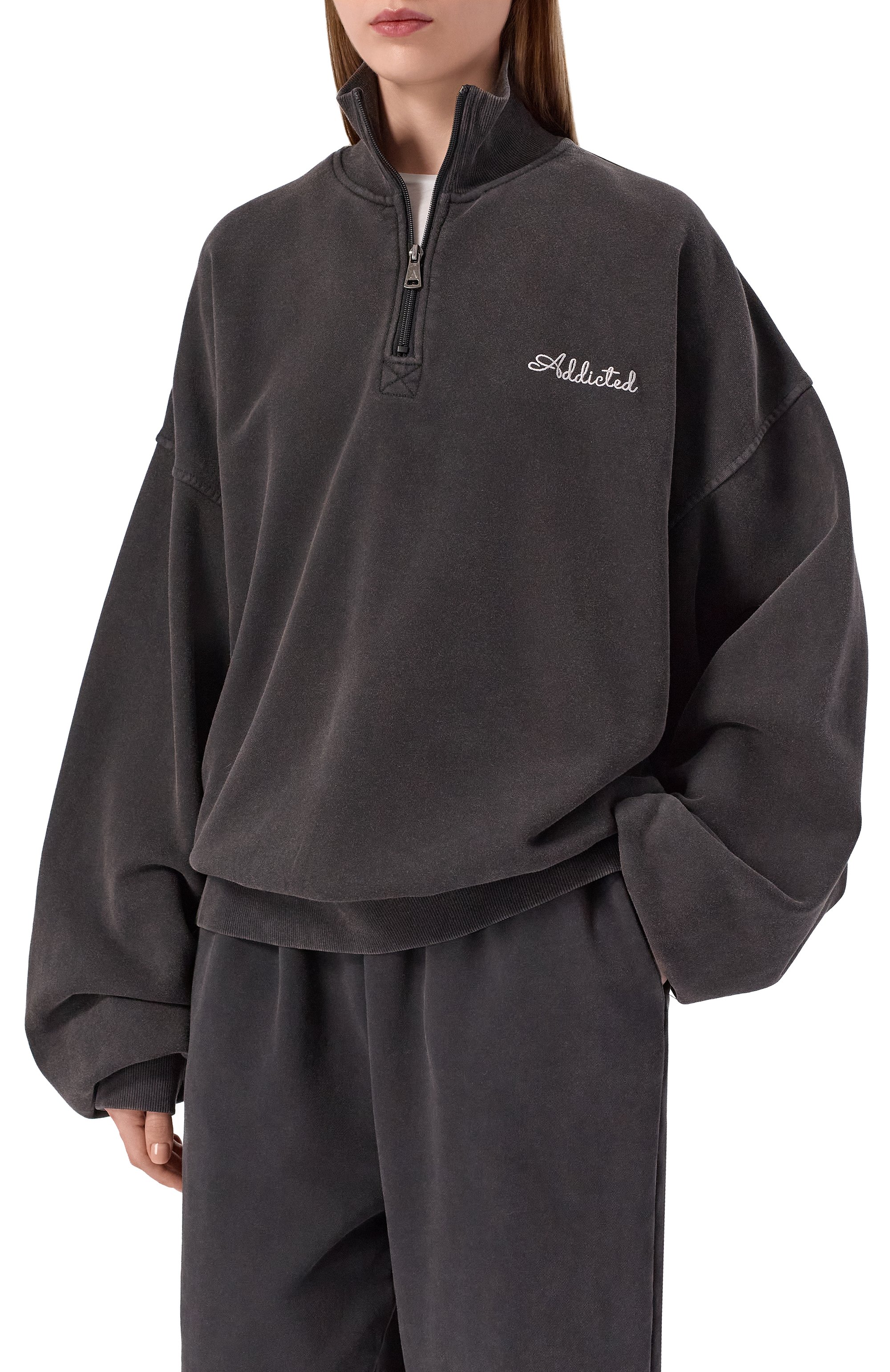 Свитшот из хлопка и шерсти ADDICTED, арт. FT2401.1, фото 3