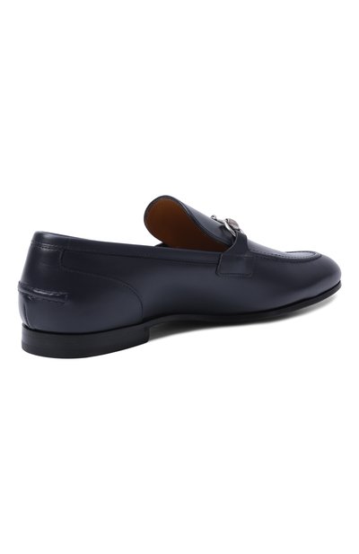 Кожаные лоферы jordaan GUCCI темно-синего цвета по цене 130500 руб., арт. 834289/AADCW, фото 4 Кожаные лоферы jordaan GUCCI, арт. 834289/AADCW, фото 4