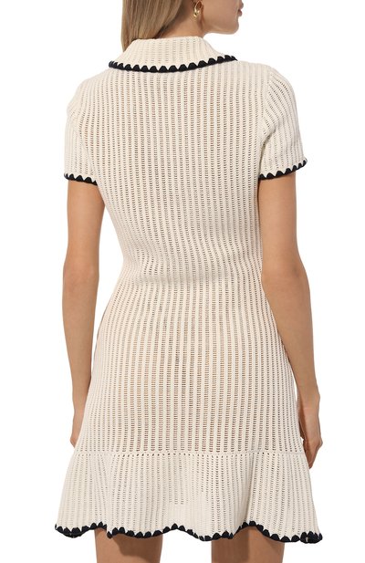 Платье из хлопка и вискозы SELF-PORTRAIT, арт. PF24-136S-C, фото 4