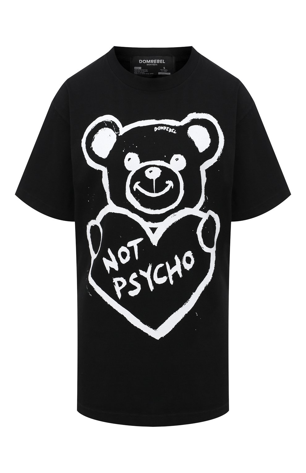 Хлопковая футболка DOMREBEL, арт. PSYCH0/B0X T-SHIRT/W, фото 1
