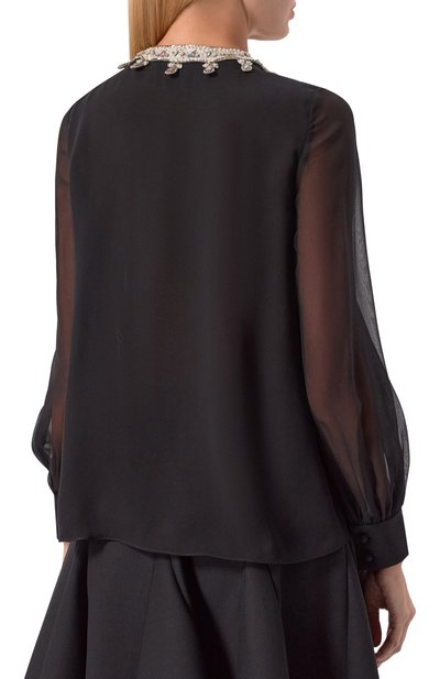 Шелковая блузка VALENTINO, арт. 7B3AEAS0/93M, фото 4