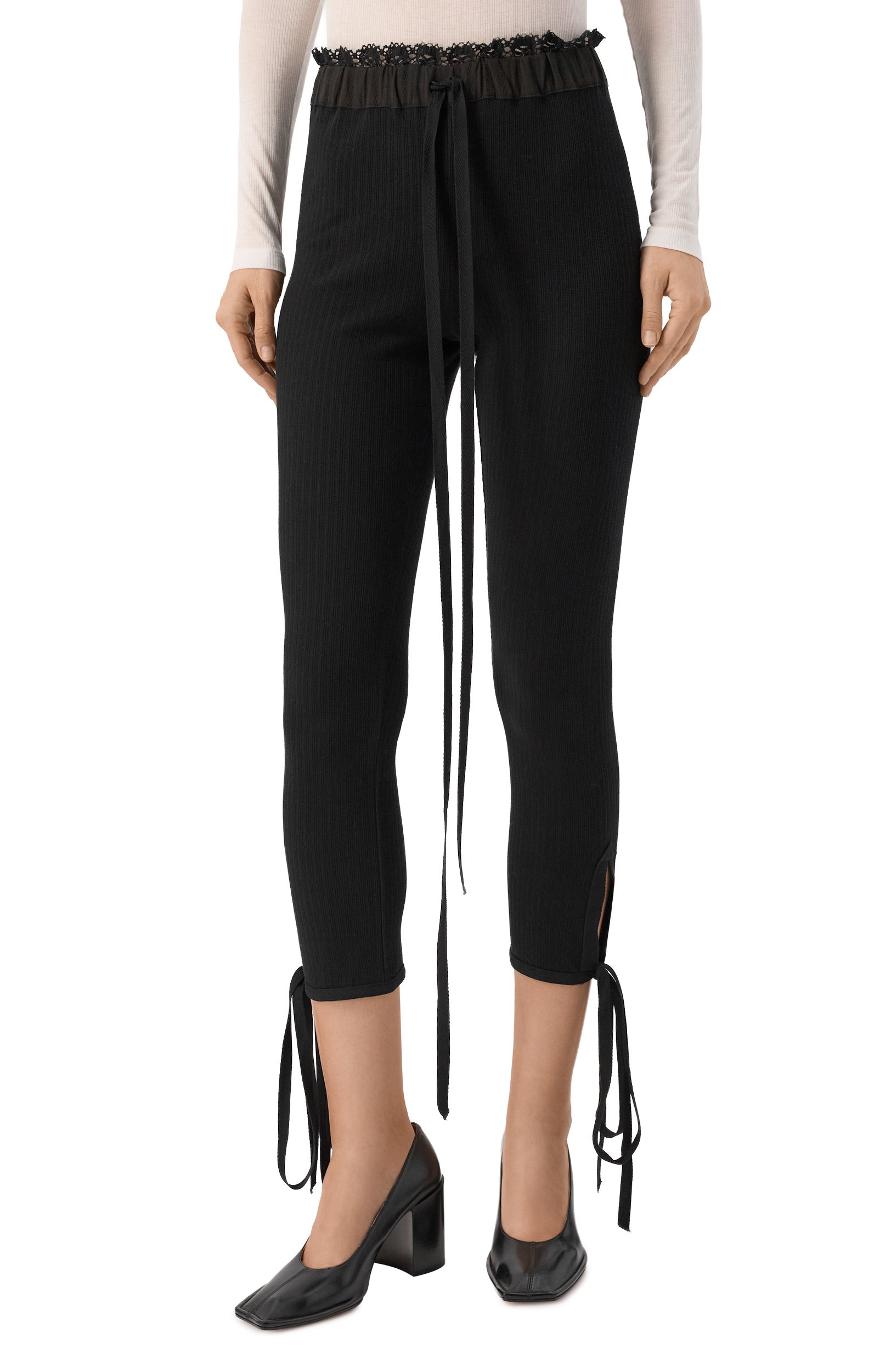 Хлопковые легинсы ANN DEMEULEMEESTER, арт. B0014522/FA766, фото 3